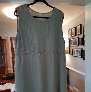 100% Linen J. JILL Shift Dress XL